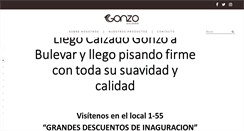 Desktop Screenshot of calzadogonzo.com