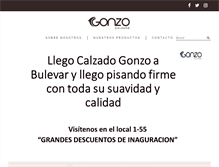 Tablet Screenshot of calzadogonzo.com